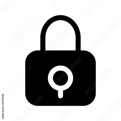 Lock Protection Security Secure Antivirus vector icon