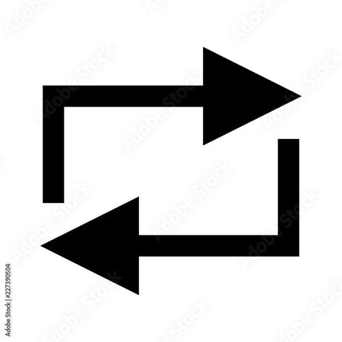 Media Controlls Repeat All Gui Web Kopie vector icon
