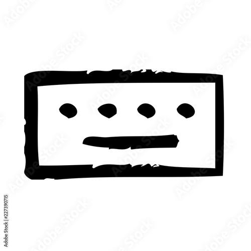 Keyboard Hardware Input Text Device vector icon