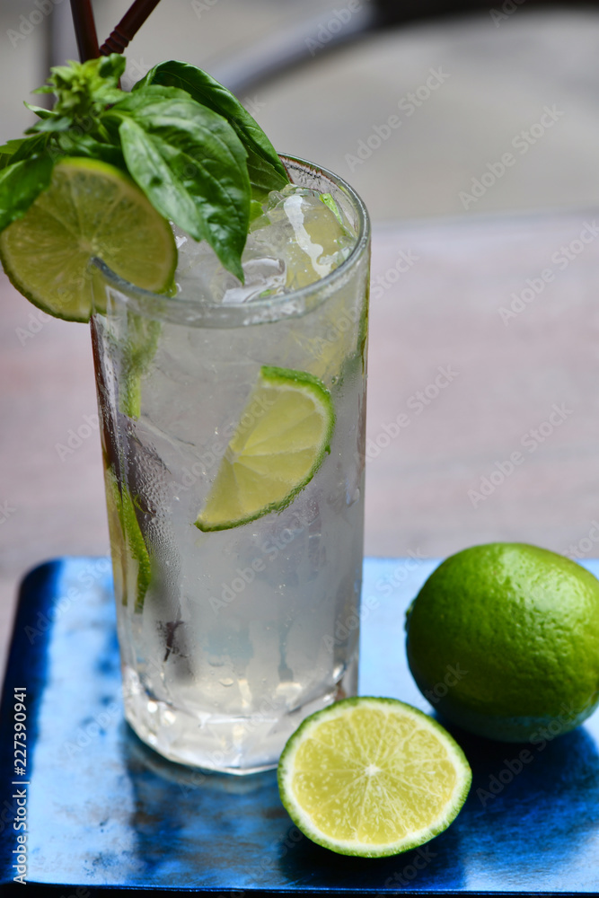 Refreshing Cocktail with Lime Refreshing Cocktail with Lime