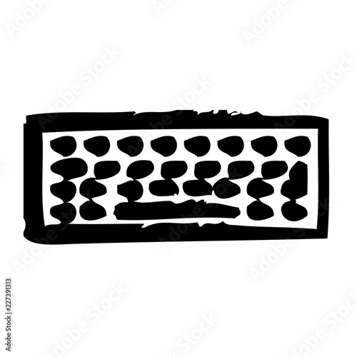 Keyboard Computer Service IT Programming Hardware Webdesign vector icon