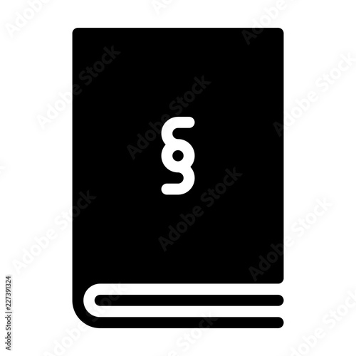 Law Book Lawyer Judge Judgement Law vector icon