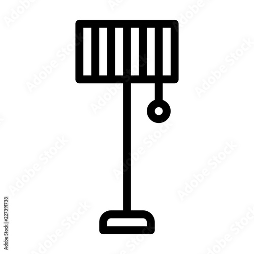 Lamp Stand Housekeeping Home Furniture Living Interior vector icon