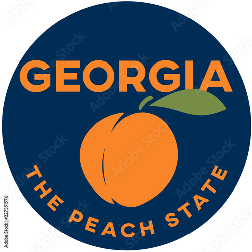 georgia: the peach state | digital badge