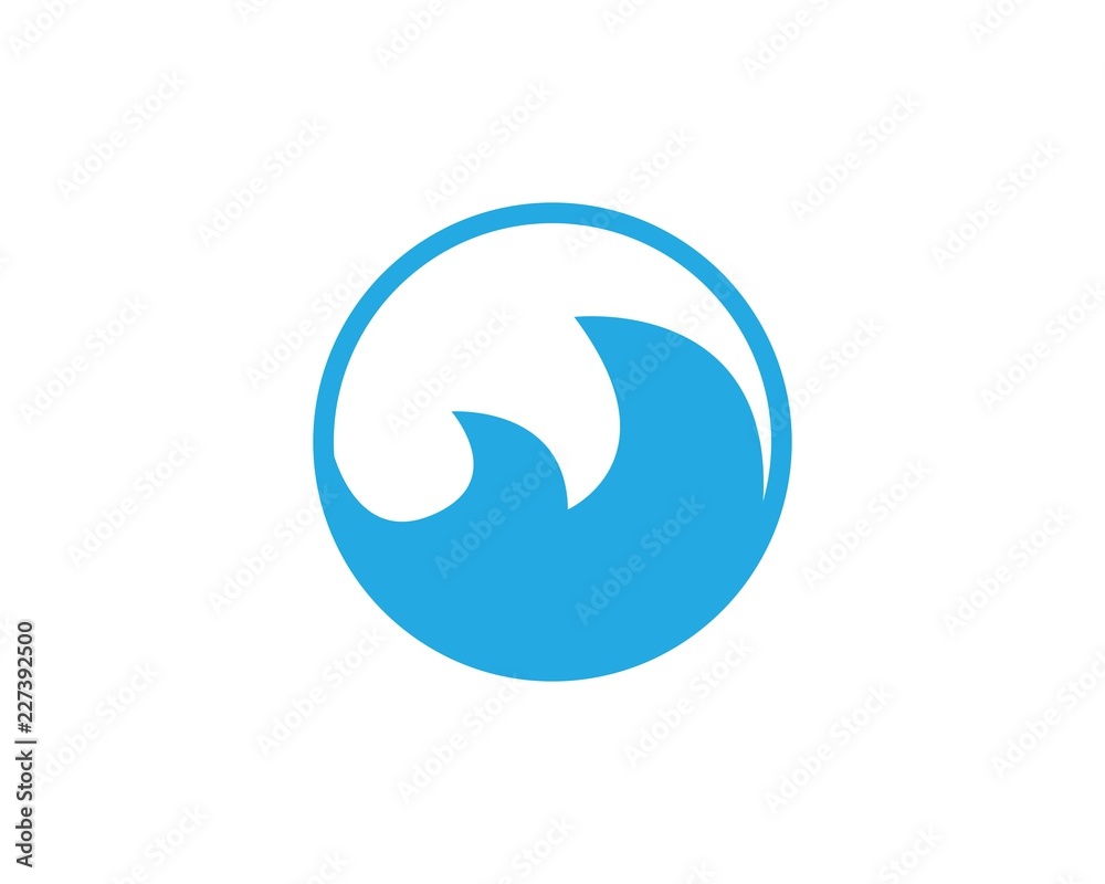 Water Wave Logo Template. vector Icon illustration Water Wave Logo Template. vector Icon illustration