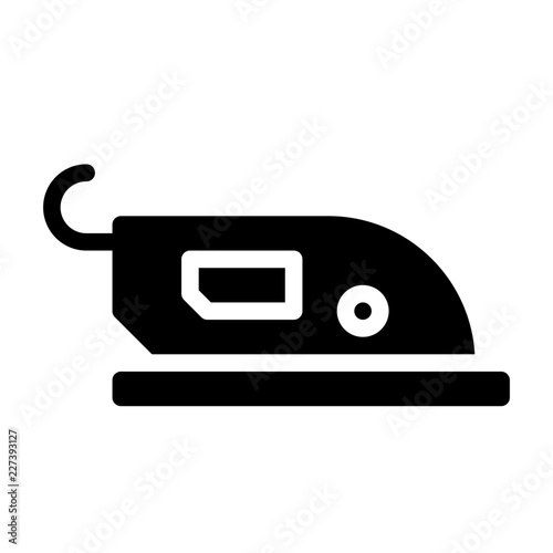 Iron Housekeeping Home Furniture Living Interior vector icon