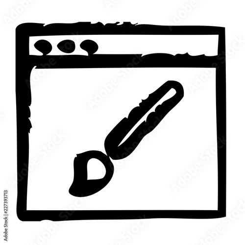 Layout Webdesign Service Agency Design Programming vector icon