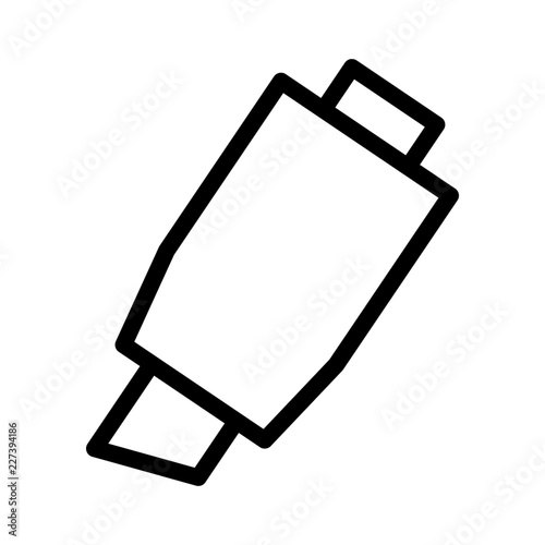 Marker Pen Business Stationary Office Desk vector icon