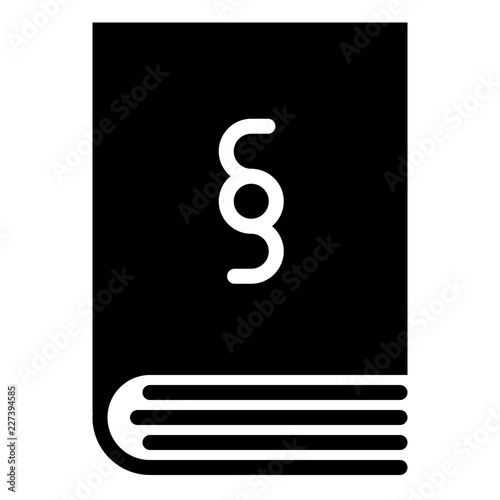 Law Book Lawyer Judge Judgement Law vector icon