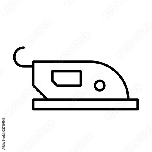Iron Housekeeping Home Furniture Living Interior vector icon