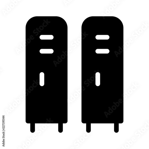 Locker Education School Learning Creation Culture vector icon