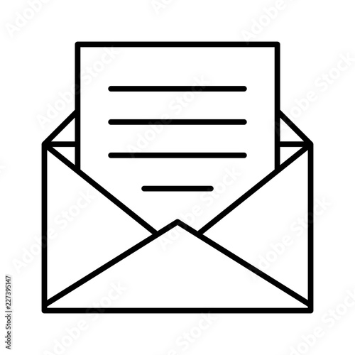 Letter Mail Postal Service Envelope Delivery vector icon