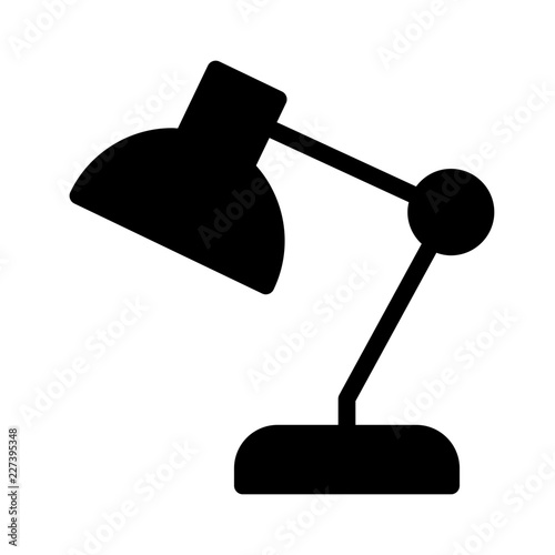 Lamp Desk Education School Learning Creation Culture vector icon