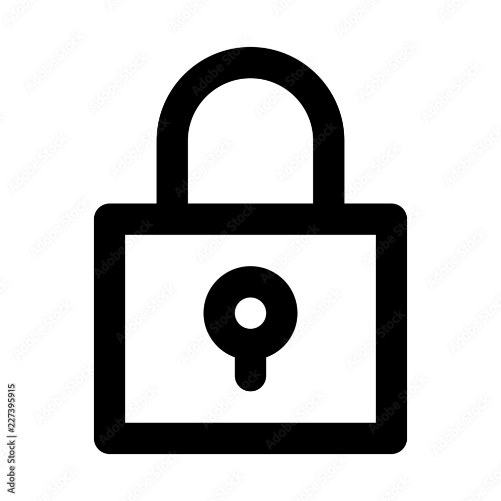 Lock Security Safety Protect Secure vector icon Lock Security Safety Protect Secure vector icon