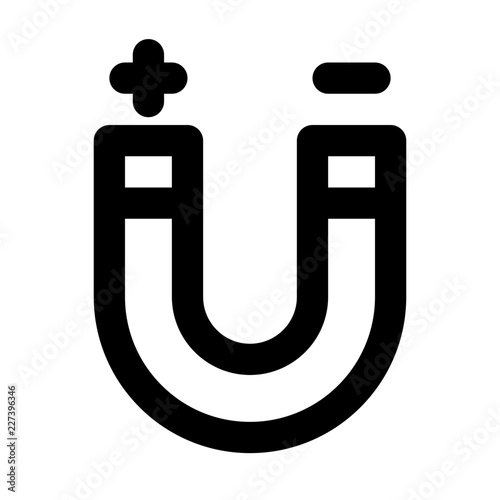 Magnetism Education School Learning Creation Culture vector icon