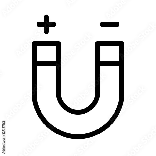 Magnetism Education School Learning Creation Culture vector icon