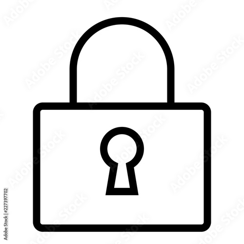 Lock Computer Service IT Programming Hardware Webdesign vector icon