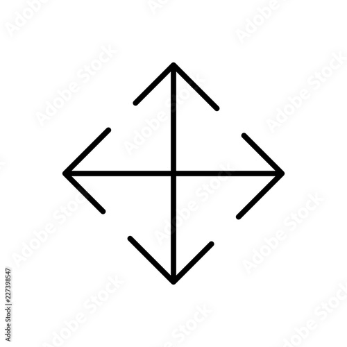 Move Application Web Interface Software vector icon