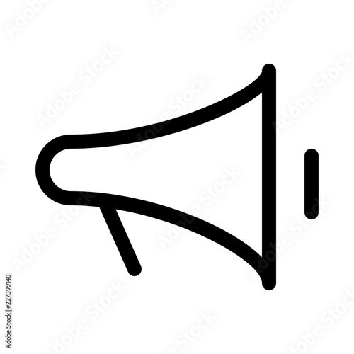Megaphone Speaker Advertisement Gui Web vector icon