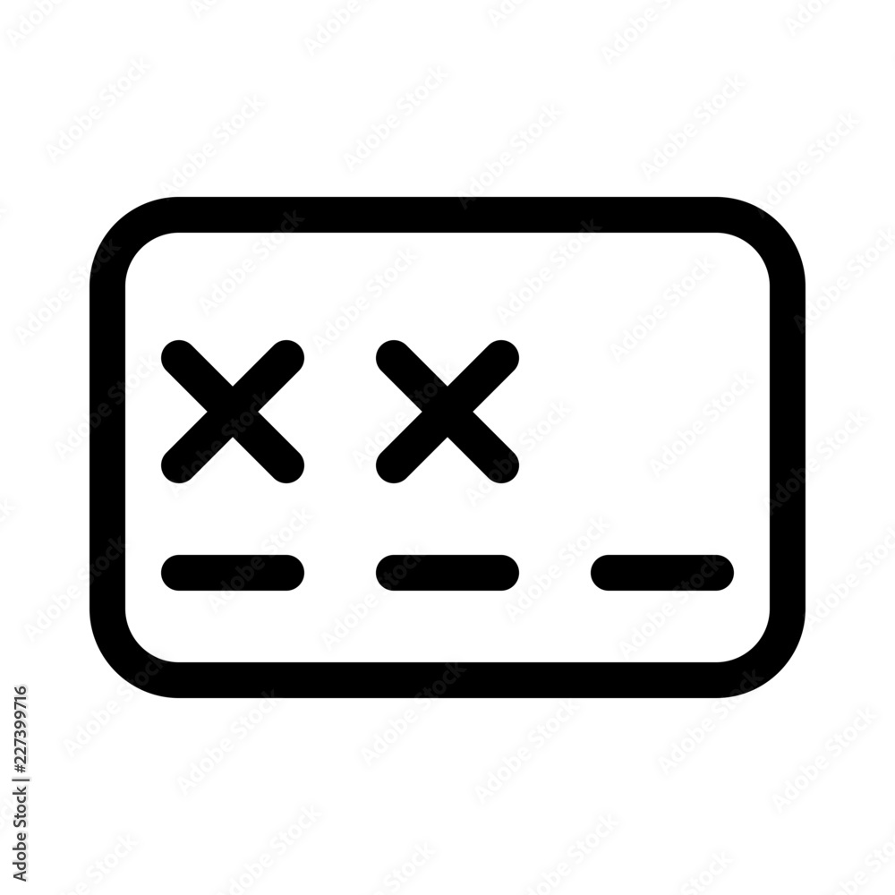 Obraz premium Password Security Protect Protection Secure vector icon