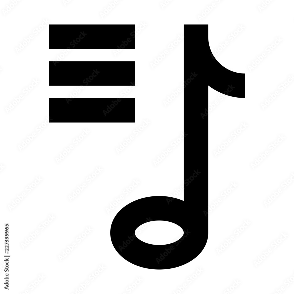 Note Music Playlist Gui Web vector icon Note Music Playlist Gui Web vector icon
