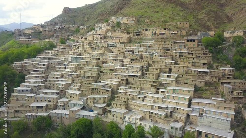 Rural tourism, Sustainable Tourism, Meet the rural architecture. A village in the mountains. The roof of each house is courtyard of another house.