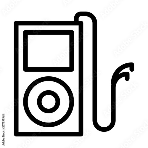 Mp3 Player Music Sound Song Melody Tune vector icon