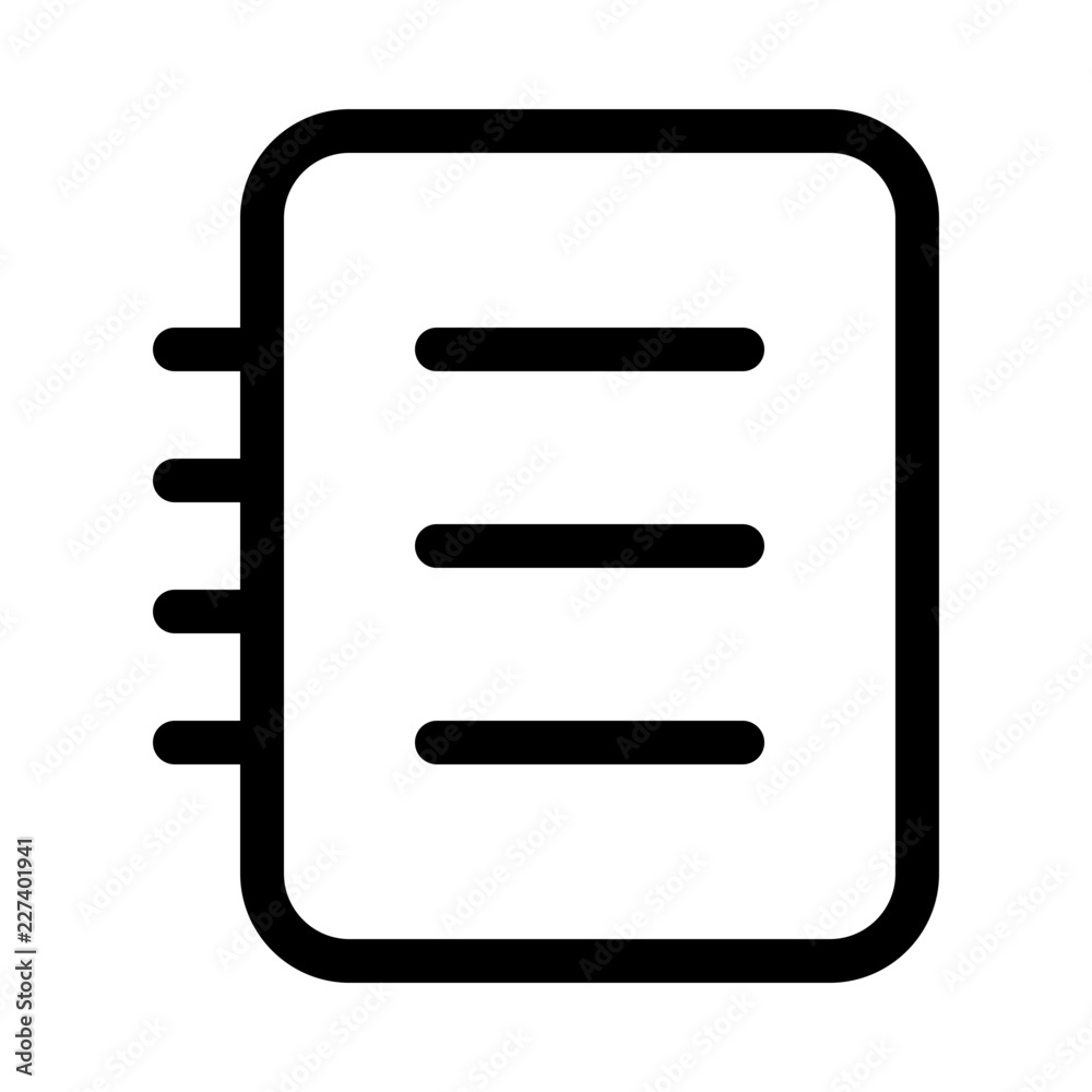 Notebook School Education Learning University vector icon Notebook School Education Learning University vector icon