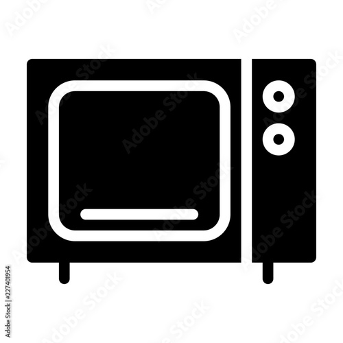 Microwave Housekeeping Home Furniture Living Interior vector icon