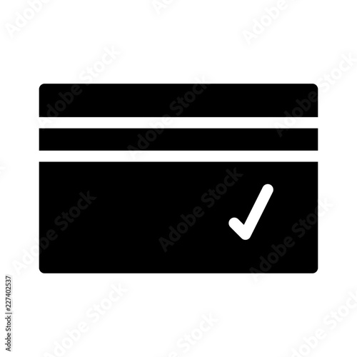 Payed Creditcard Cash Electronic Money Purchase vector icon