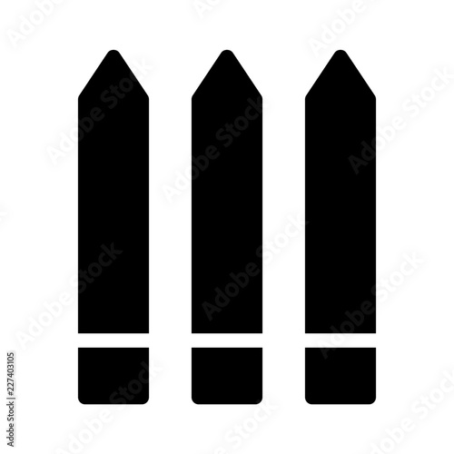 Pencils Education School Learning Creation Culture vector icon