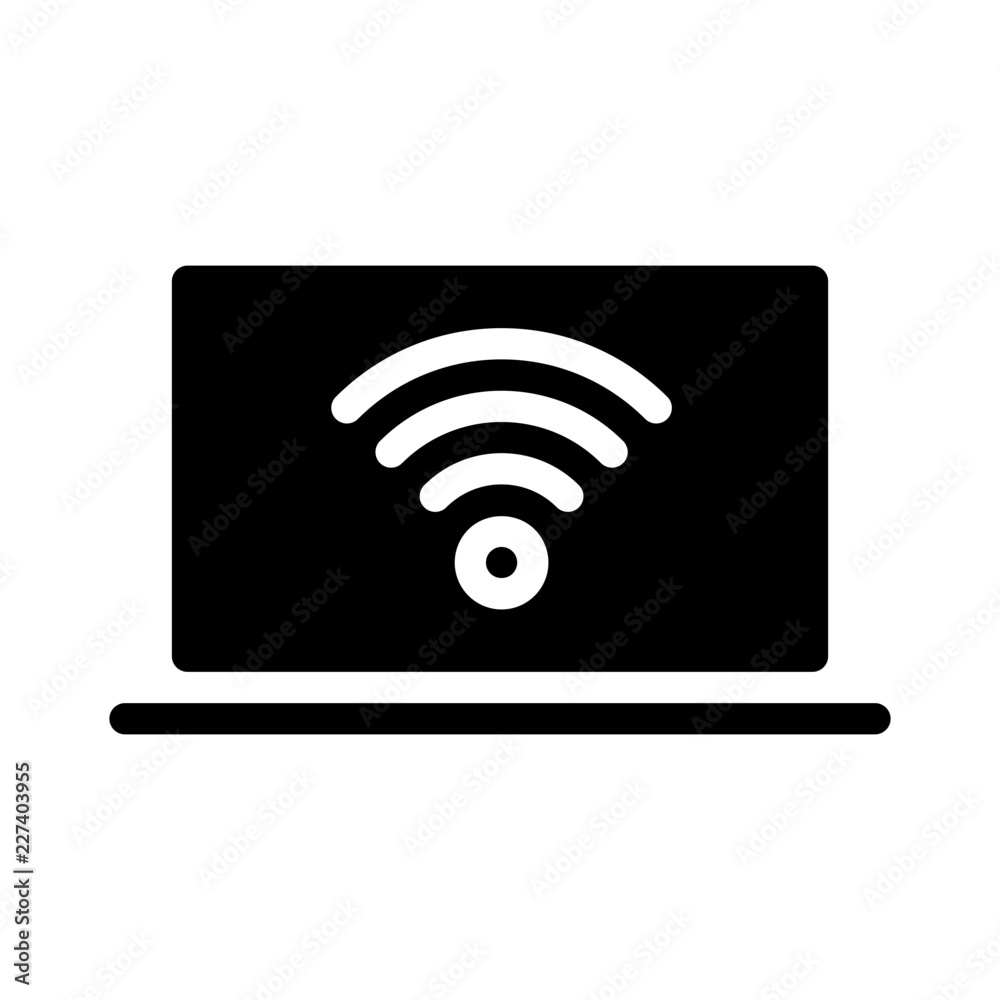 Notebook Wireless Devices Electronic Hardware Technology vector icon Notebook Wireless Devices Electronic Hardware Technology vector icon