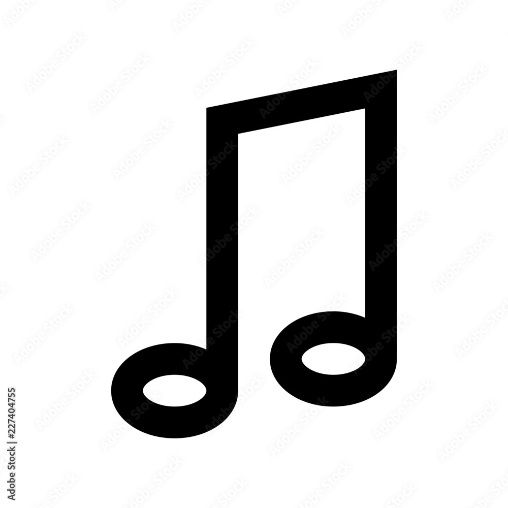 Notes Music Audio Gui Web vector icon Notes Music Audio Gui Web vector icon