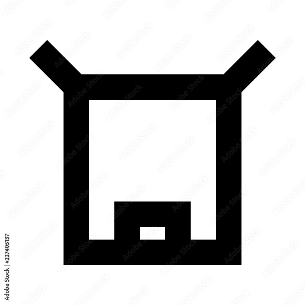 Parcel Commerce Market Shop Supermarket vector icon Parcel Commerce Market Shop Supermarket vector icon
