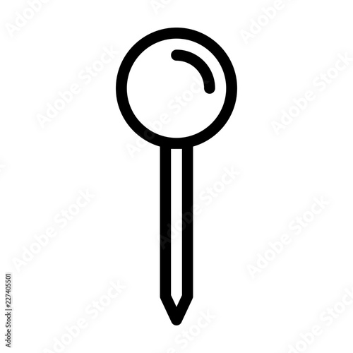 Needle Laundry Clothes Sew Stitch Cord vector icon