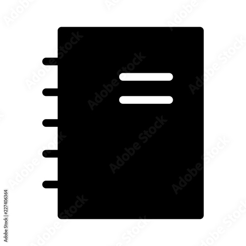 Notebook Education School Learning Creation Culture vector icon