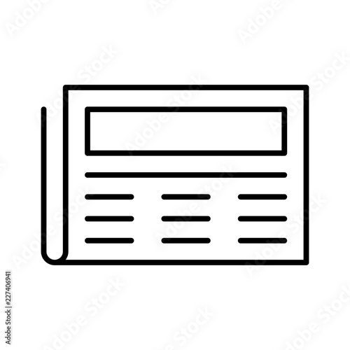 Newspaper News Report Business Journalist Information vector icon © Ralf's icons
