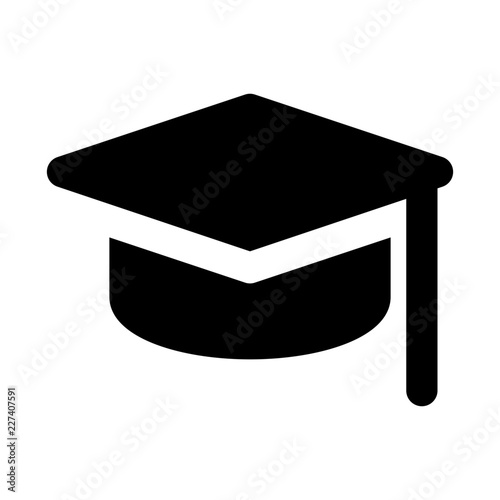 Mortarboard Education School Learning Creation Culture vector icon