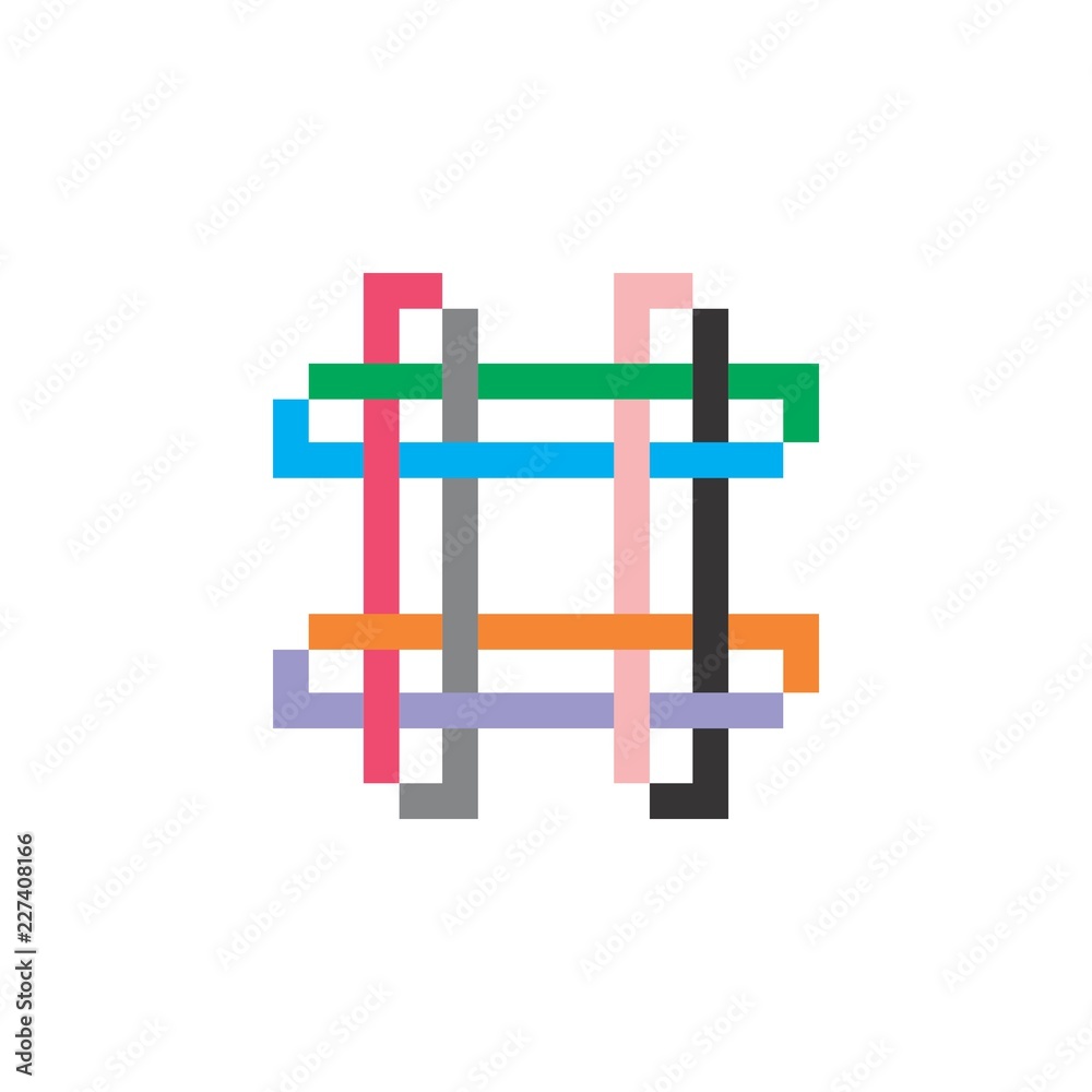 Fototapeta premium Hashtag logo icon design