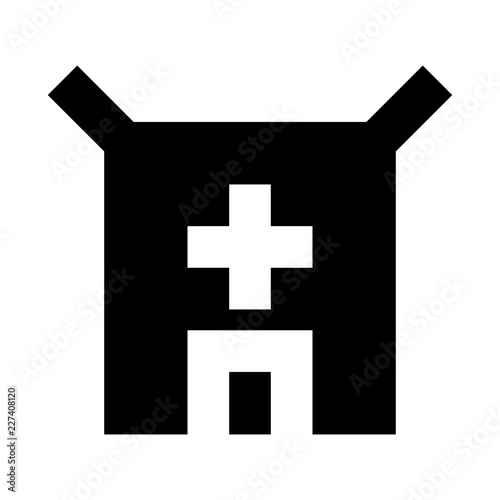 Parcel Add Commerce Market Shop Supermarket vector icon