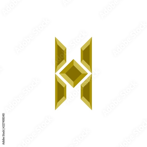 Free Download 3D h logo letter design - GFXLoad