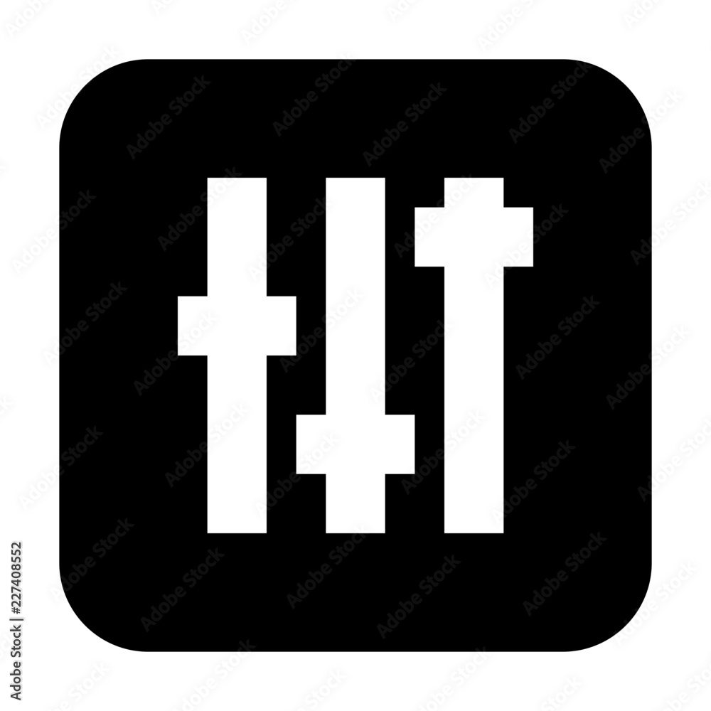 Obraz premium Mixer Horizontal Media Multimedia Electronics Hardware vector icon