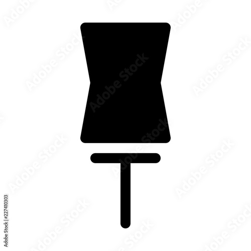 Pin School Education Learning University vector icon