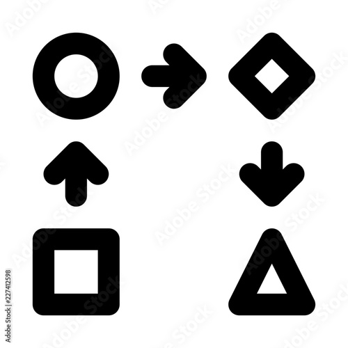 Planification Strategy Planing Flow Project vector icon