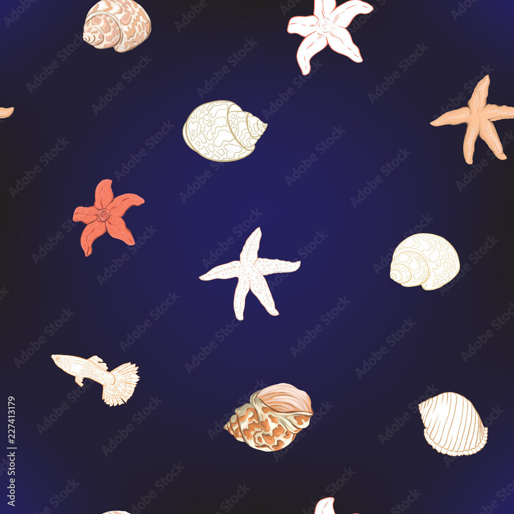 sea world seamless pattern sea world seamless pattern