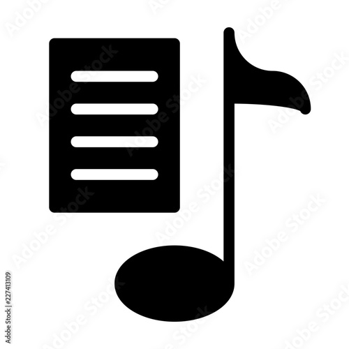 Playlist Music Sound Song Melody Tune vector icon