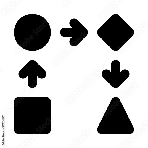 Planification Strategy Planing Flow Project vector icon
