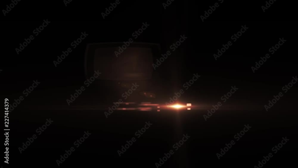 fading full circle moving lights for logo intro animation optical lens star flares shiny loop background new quality natural lighting lamp rays effect dynamic colorful bright video footage
