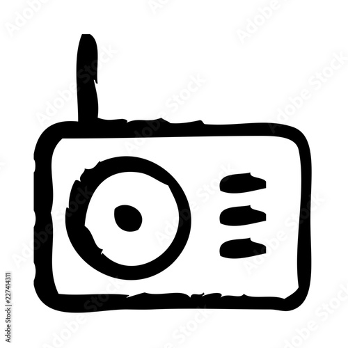 Radio Broadcast News Television Newscast vector icon