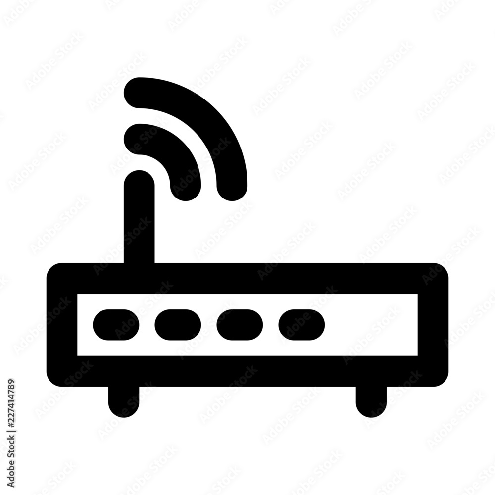 Router Internet Wifi Technology Devices Equipment Automation Big Data vector icon Router Internet Wifi Technology Devices Equipment Automation Big Data vector icon